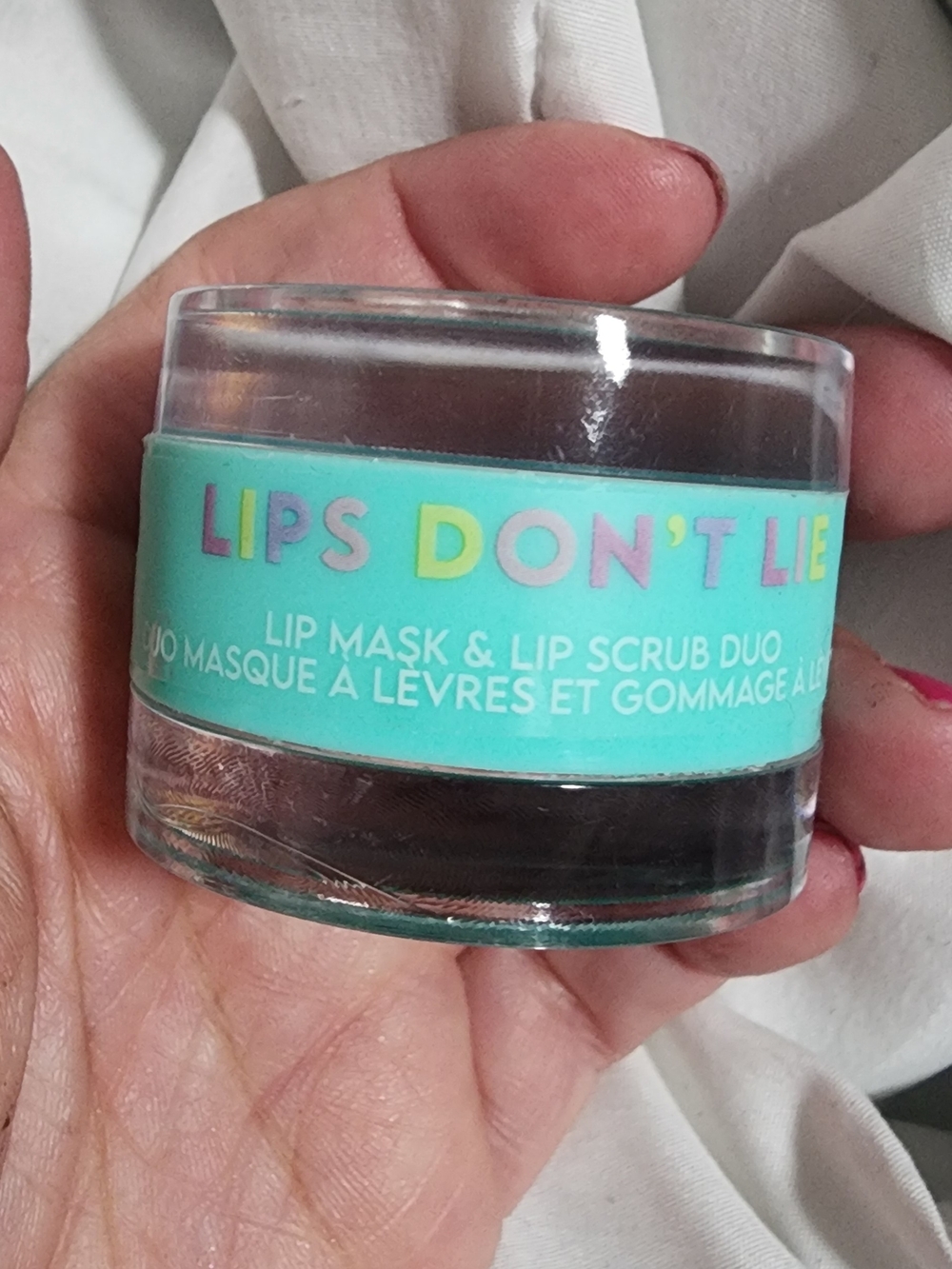 Lips Don't Lie Lip Mask & Lip Scrub Duo - Aqua Jar